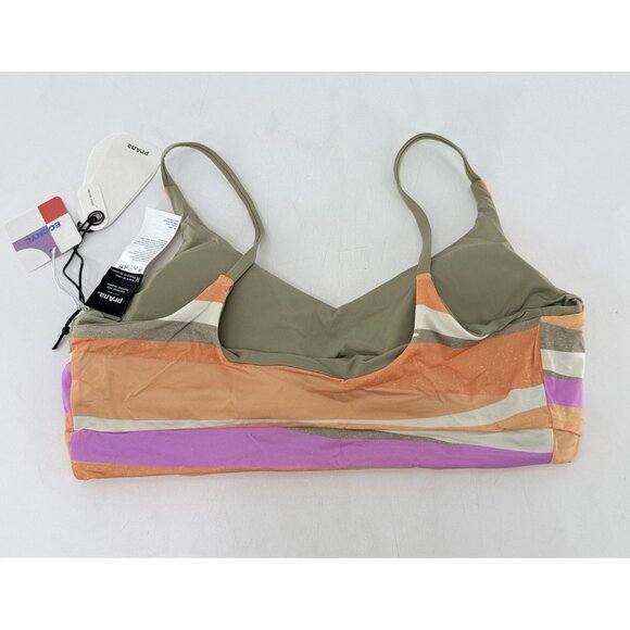 NWT PrAna Women's Willow Falls Reversible‎ Swim Top Waves Size M Sustainable - Picture 2 of 7